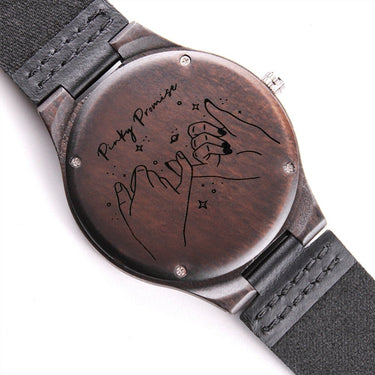 Pinky Promise Wooden Watch - Love You This Much